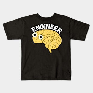 Brainy Engineer Kids T-Shirt